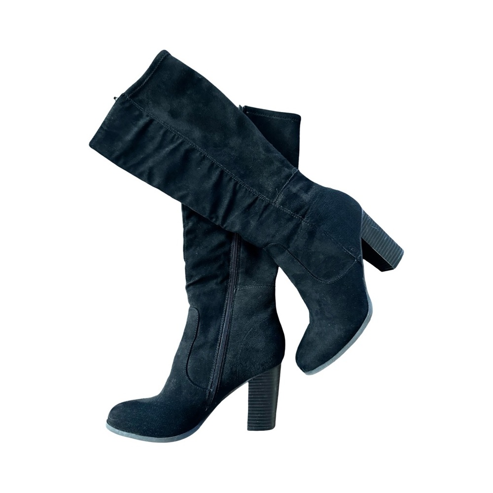 Beautiful black faux suede Style & Co. knee-high boots